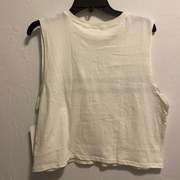 Roxy White Summer Striped Sleeveless Tank Top Size: XL - Picture 2 of 2